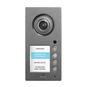 Mikra Plus video entry panel for up to 4 users with colour display for IPerCom system