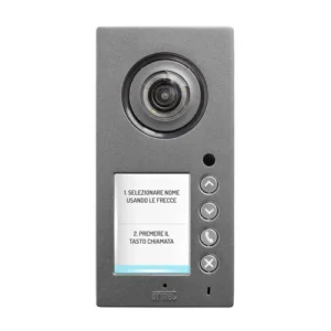 Video vandal resistant entry panel, Mikra Digital, colour display and directory up to 32 users, 2Voice system